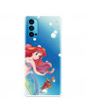 Funda para Oppo Reno 4 Oficial de Disney Ariel y Sebastián Burbujas - La Sirenita