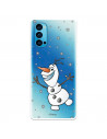 Funda para Oppo Reno 4 Oficial de Disney Olaf Transparente - Frozen