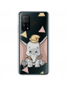 Funda para Xiaomi Mi 10T Oficial de Disney Dumbo Silueta Transparente - Dumbo