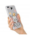 Funda para Xiaomi Mi 10T Oficial de Disney Dumbo Silueta Transparente - Dumbo