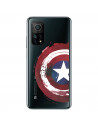 Funda para Xiaomi Mi 10T Oficial de Marvel Capitán América Escudo Transparente - Marvel