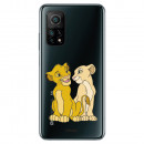 Funda para Xiaomi Mi 10T Pro Oficial de Disney Simba y Nala Silueta - El Rey León