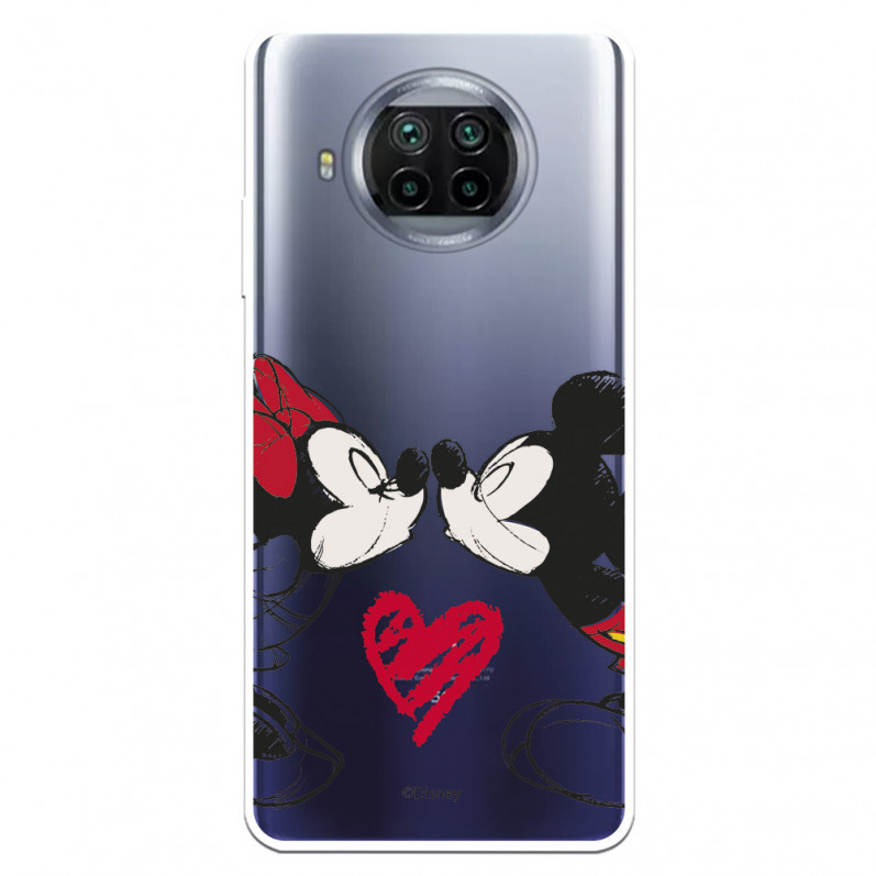 Funda para Xiaomi Mi 10T Lite Oficial de Disney Mickey y Minnie Beso - Clásicos Disney