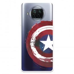 Funda para Xiaomi Mi 10T Lite Oficial de Marvel Capitán América Escudo Transparente - Marvel