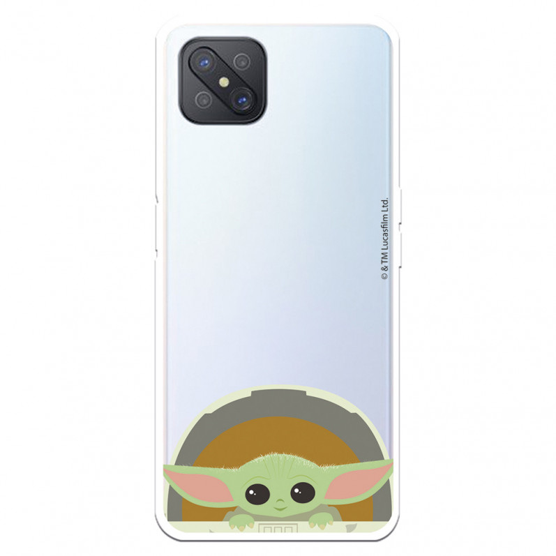 Funda para Oppo Reno 4Z Oficial de Star Wars Baby Yoda Sonrisas - The Mandalorian