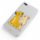 Funda para Oppo Find X2 Oficial de Disney Simba y Nala Silueta - El Rey León