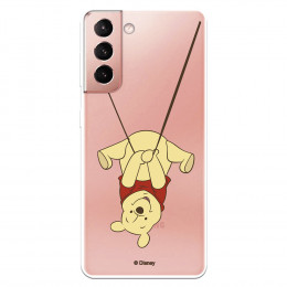 Funda para Samsung Galaxy S21 Oficial de Disney Winnie  Columpio - Winnie The Pooh