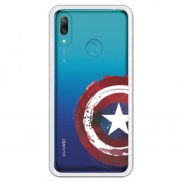 Carcasa Oficial Escudo Capitan America para Huawei Y7 2019- La Casa de las Carcasas