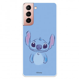Funda para Samsung Galaxy S21 Oficial de Disney Stitch Azul - Lilo & Stitch