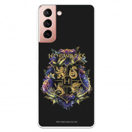 Funda para Samsung Galaxy S21 Oficial de Harry Potter Hogwarts Floral - Harry Potter