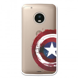 Carcasa Oficial Escudo Capitan America para Motorola Moto G5 Plus- La Casa de las Carcasas