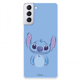 Funda para Samsung Galaxy S21 Plus Oficial de Disney Stitch Azul - Lilo & Stitch