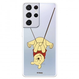 Funda para Samsung Galaxy S21 Ultra Oficial de Disney Winnie  Columpio - Winnie The Pooh
