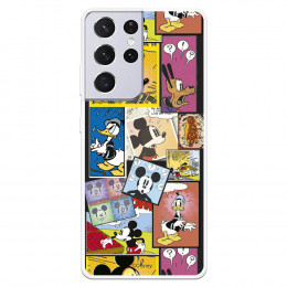 Funda para Samsung Galaxy S21 Ultra Oficial de Disney Mickey Comic - Clásicos Disney