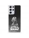 Funda para Samsung Galaxy S21 Ultra Oficial de Star Wars Darth Vader Fondo negro - Star Wars