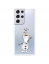 Funda para Samsung Galaxy S21 Ultra Oficial de Disney Olaf Transparente - Frozen