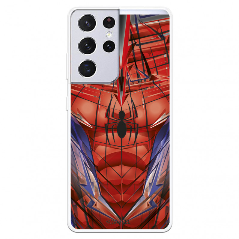 Funda para Samsung Galaxy S21 Ultra Oficial de Marvel Spiderman Torso - Marvel