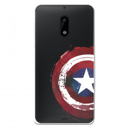 Carcasa Oficial Escudo Capitan America para Nokia 6- La Casa de las Carcasas