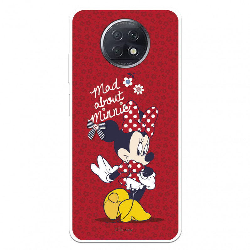 Funda para Xiaomi Redmi Note 9T Oficial de Disney Minnie Mad About - Clásicos Disney