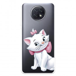 Funda para Xiaomi Redmi Note 9T Oficial de Disney Marie Silueta - Los Aristogatos