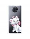 Funda para Xiaomi Redmi Note 9T Oficial de Disney Marie Silueta - Los Aristogatos