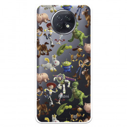 Funda para Xiaomi Redmi Note 9T Oficial de Disney Muñecos Toy Story Siluetas - Toy Story