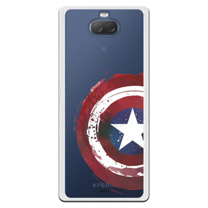 Carcasa Oficial Escudo Capitan America para Sony Xperia 10- La Casa de las Carcasas