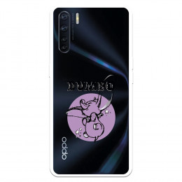 Funda para Oppo A91 Oficial de Disney Dumbo Purple Icon - Dumbo