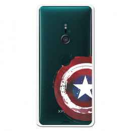 Carcasa Oficial Escudo Capitan America para Sony Xperia XZ3- La Casa de las Carcasas