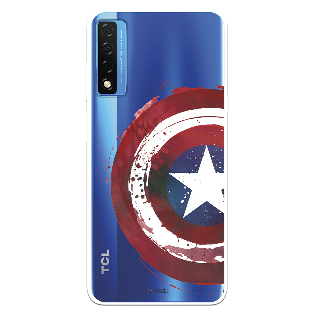 Funda para Samsung Galaxy A54 5G Oficial de Marvel Capitán América Escudo  Transparente - Marvel