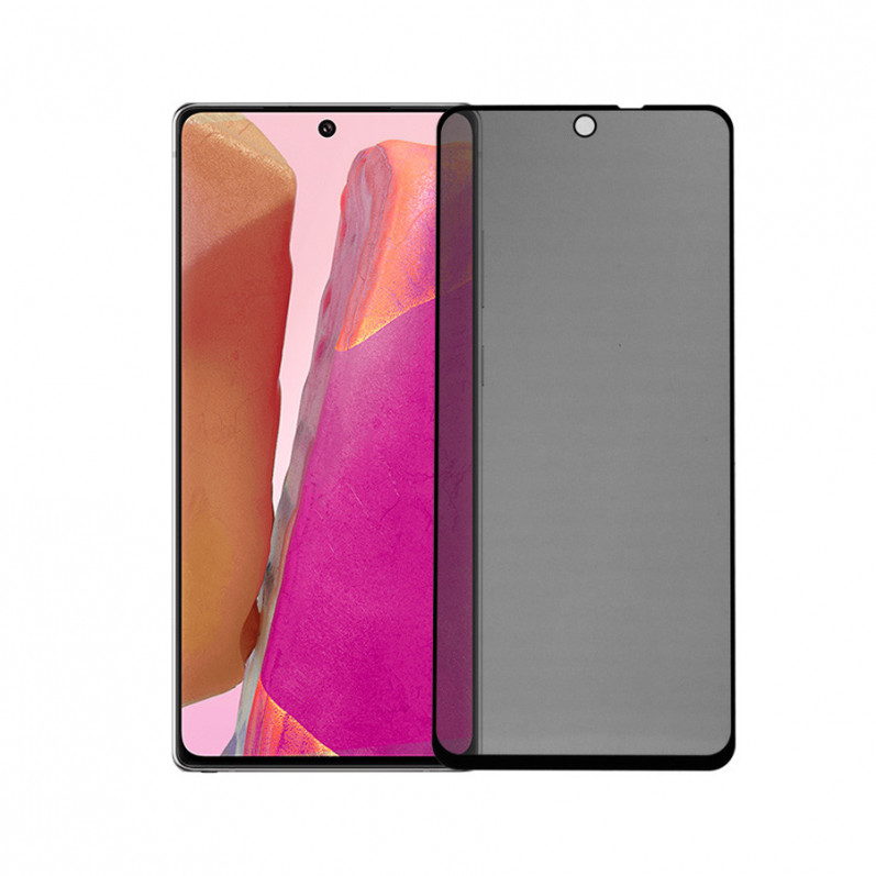 Vollständig gehärtetes Glas Antispy Schwarz für Xiaomi Mi 10T Lite