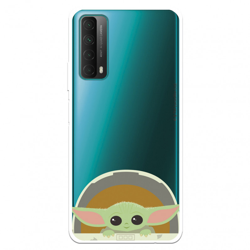 Funda para Huawei P Smart 2021 Oficial de Star Wars Baby Yoda Sonrisas - The Mandalorian