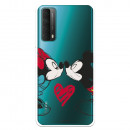 Funda para Huawei P Smart 2021 Oficial de Disney Mickey y Minnie Beso - Clásicos Disney