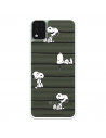 Funda para LG K42 Oficial de Peanuts Snoopy rayas - Snoopy