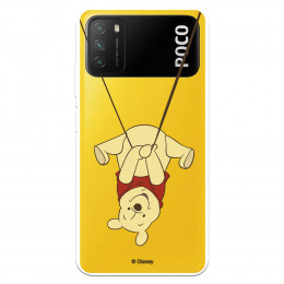 Funda para Xiaomi Poco M3 Oficial de Disney Winnie  Columpio - Winnie The Pooh