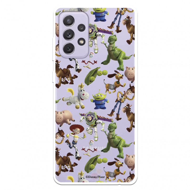 Funda para Samsung Galaxy A72 5G Oficial de Disney Muñecos Toy Story Siluetas - Toy Story