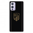 Atlético de Madrid OnePlus 9 Gehäuse Gold Crest Schwarzer Hintergrund – Offizielle Lizenz von Atlético de Madrid