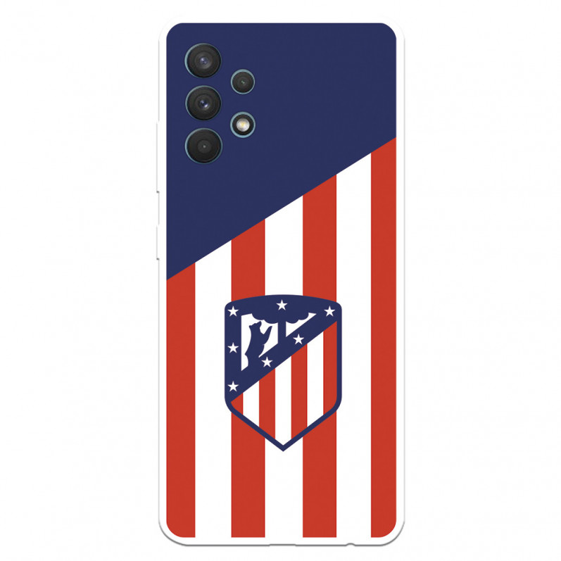 Atlético de Madrid Samsung Galaxy A32 4G Hülle Crest Atletico Backdrop – Atlético de Madrid Offizielle Lizenz