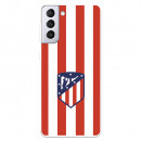 Atlético de Madrid Red and White Crest Samsung Galaxy S21 Plus Hülle – Offizielle Lizenz von Atlético de Madrid