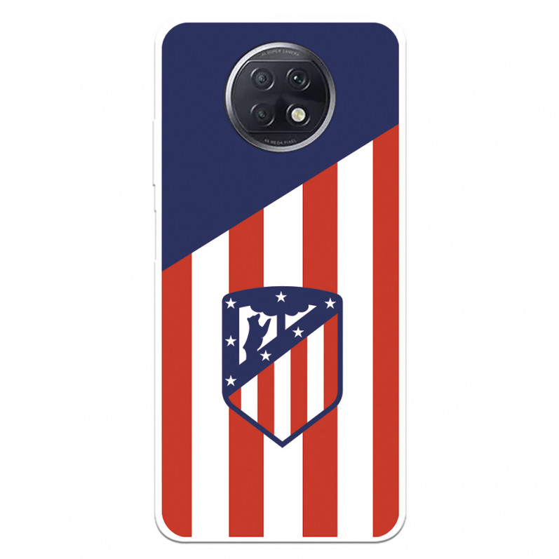 Atlético de Madrid Hülle für Xiaomi Redmi Note 9T Atlético de Madrid Wappen Hintergrund – Atlético de Madrid Offizielle Lizenz