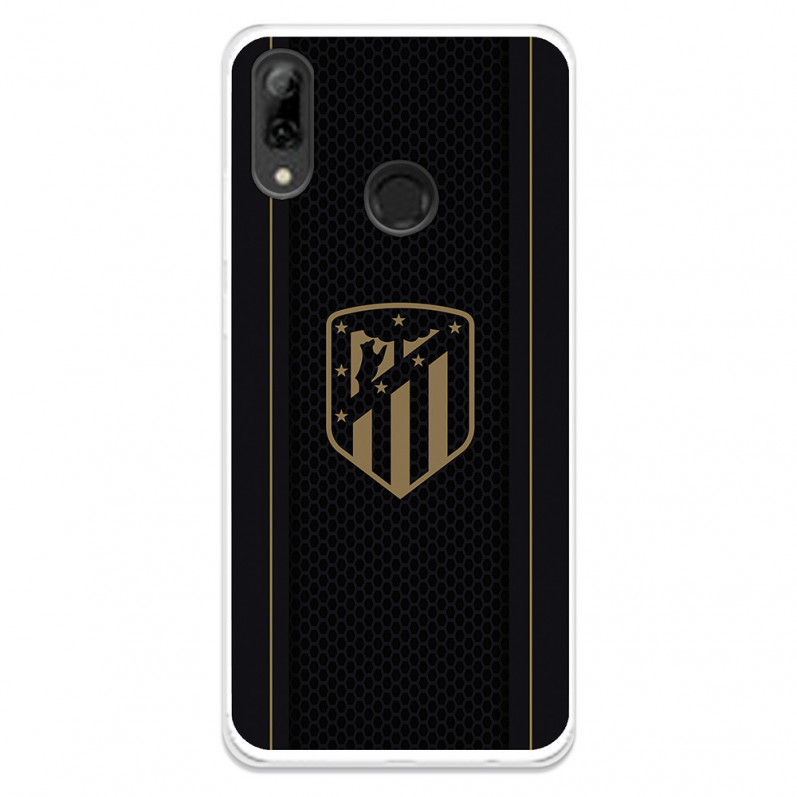 Atlético de Madrid Honor 10 Lite Hülle Gold Crest Schwarzer Hintergrund – Atlético de Madrid Offizielle Lizenz