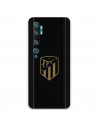 Atlético de Madrid Hülle für Xiaomi Mi Note 10 Pro Gold Crest Schwarzer Hintergrund – Atlético de Madrid Offizielle Lizenz