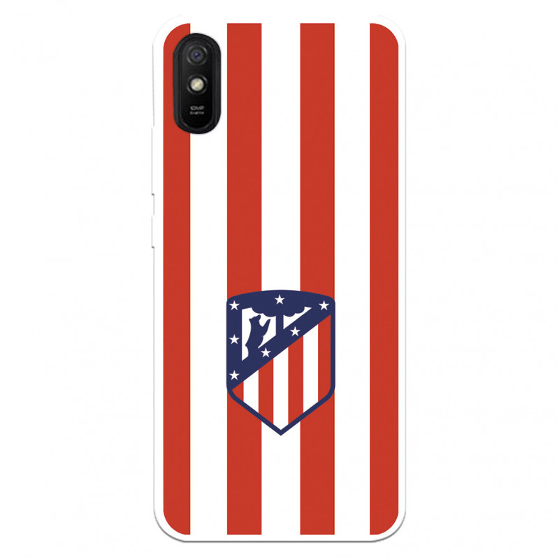 Atlético de Madrid Red and White Crest Case für Xiaomi Redmi 9AT - Atlético de Madrid Offizielle Lizenz