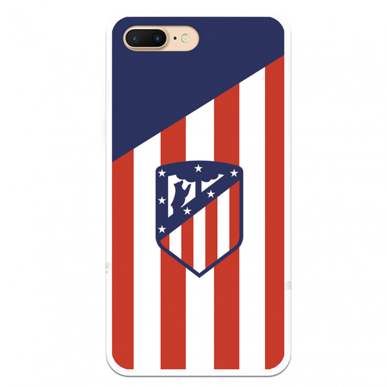 Atlético de Madrid Wappen iPhone 8 Plus Hülle Atlético de Madrid Hintergrund – Offiziell lizenziertes Atlético de Madrid