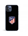 Atlético de Madrid Wappen Schwarzer Hintergrund iPhone 12 Pro Hülle – Atlético de Madrid Offizielle Lizenz