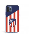 Atlético de Madrid Wappen iPhone 12 Pro Hülle Atlético de Madrid Hintergrund – Offiziell lizenziertes Atlético de Madrid