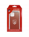 Atlético de Madrid iPhone 12 Pro Hülle Silberner Wappenhintergrund – Offizielle Lizenz von Atlético de Madrid