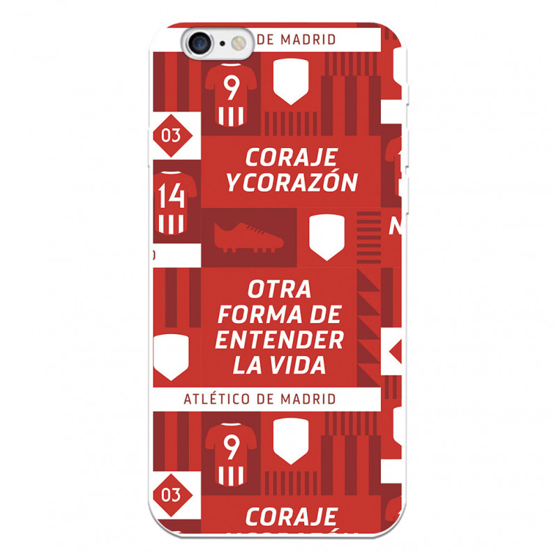 Atlético de Madrid „Coraje and Heart“ iPhone 6 Hülle – Offizielle Lizenz von Atlético de Madrid