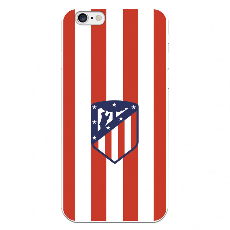 Atlético de Madrid iPhone 6 Hülle mit rotem und weißem Wappen – Offizielle Lizenz von Atlético de Madrid