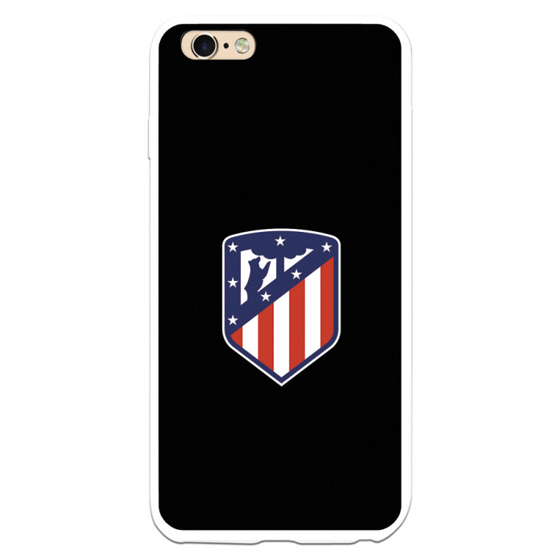 Atlético de Madrid Wappen Schwarzer Hintergrund iPhone 6 Plus Hülle – Atlético de Madrid Offizielle Lizenz